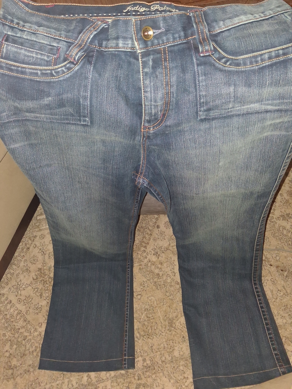 Indigo Palms Bootcut Jeans in Dark Faded Blue Size 12/31